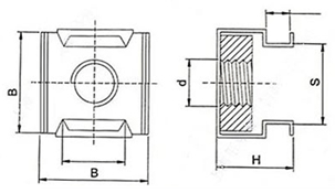 cage nuts drawing