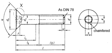 DIN 7991 drawing