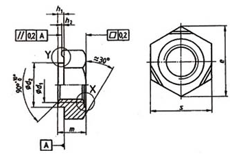 DIN 929 hex weld nut drawing
