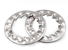 Stainless steel internal serration lock washers