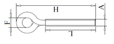 welded eye bolts drawing